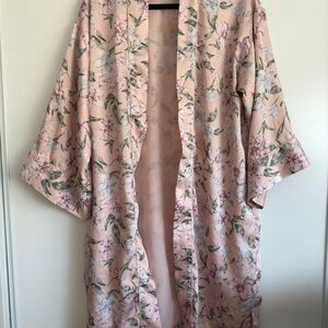 Lauren by Ralph Lauren Pink Floral Kimono